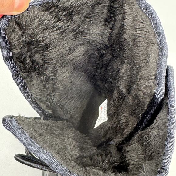 THE NORTH FACE ThermoBall Black Quilted Fleece-Lined Button Snow Boots - Picture 10 of 11